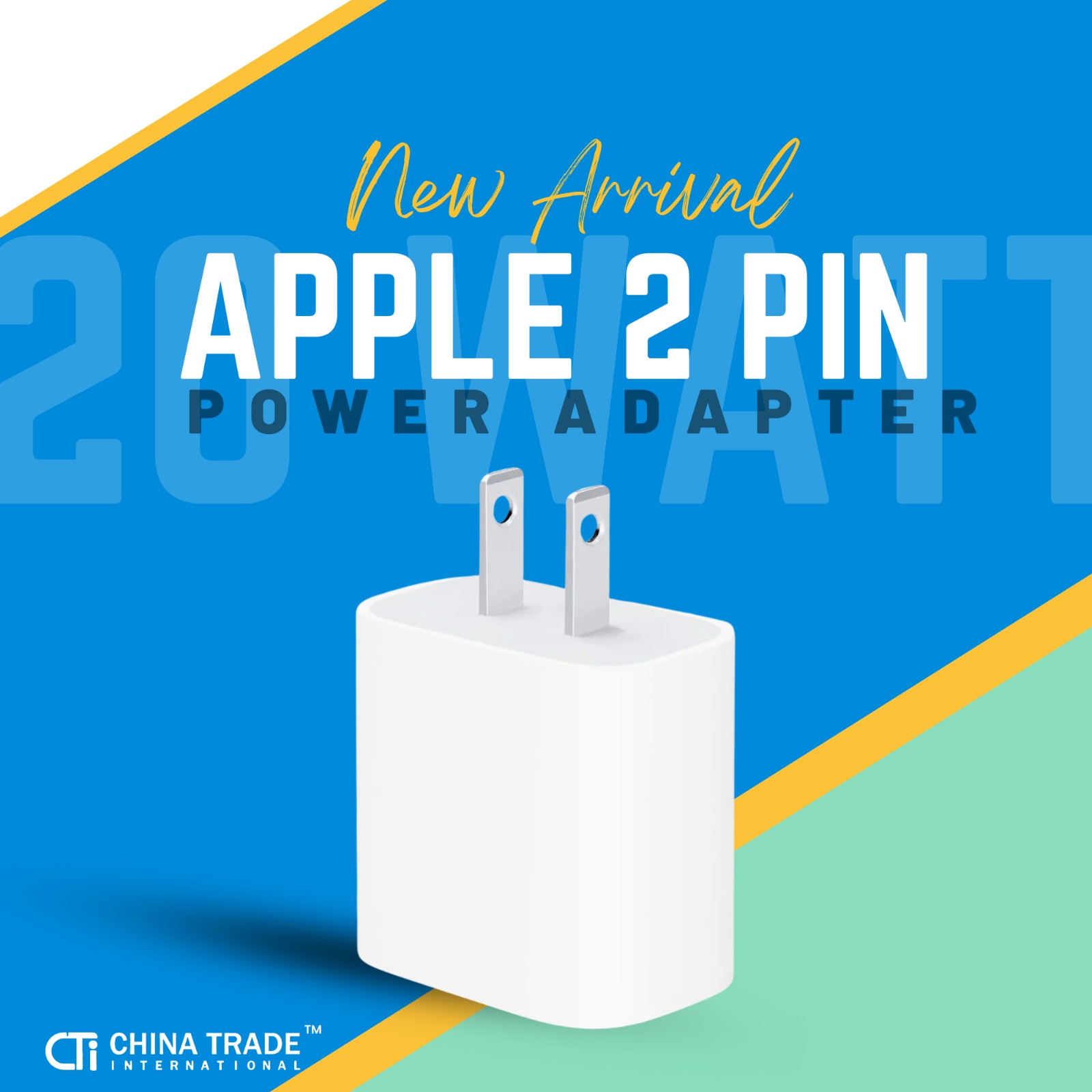 Apple 20W power Adapter 2 pin