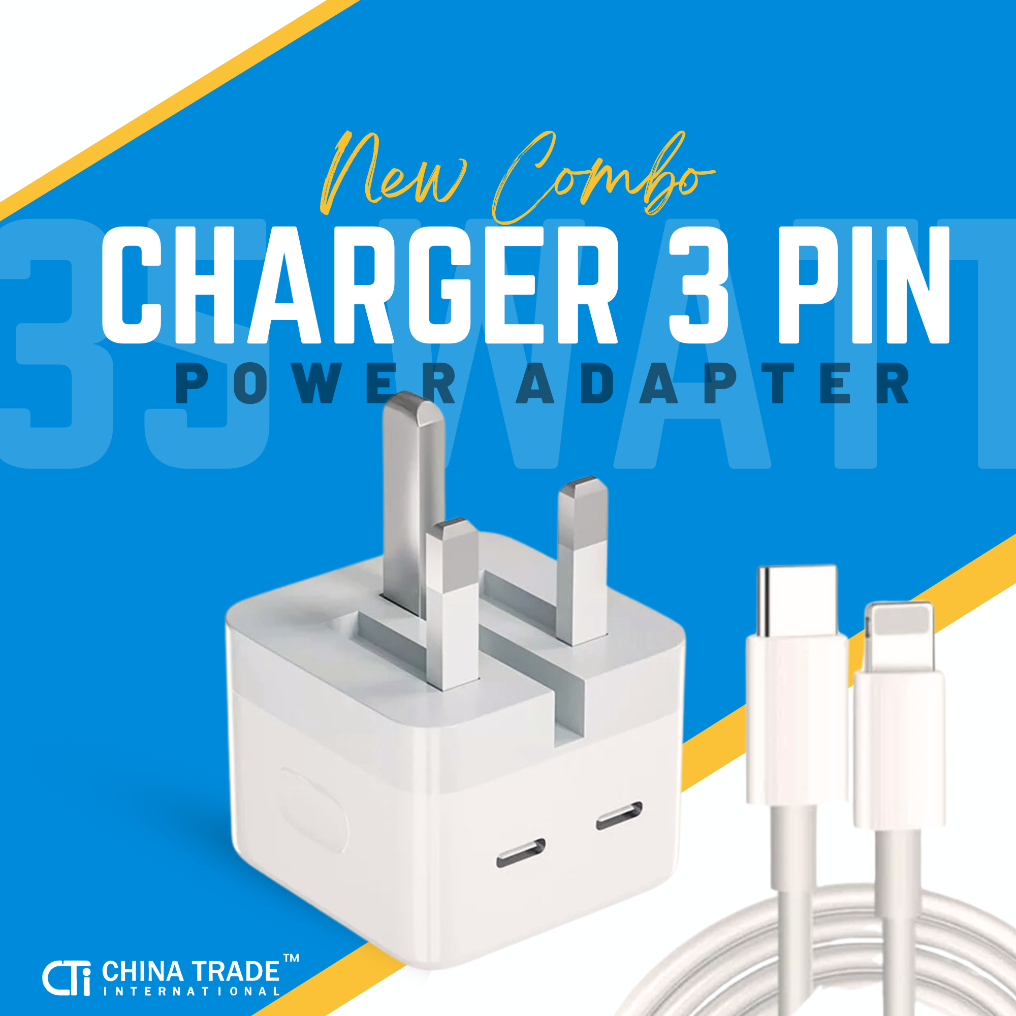 Apple Combo Charger (3pin)